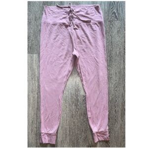 NWOT VERA WANG PINK MAUVE JOGGERS WITH TIE FRONT SELLING IN BLACK COLOR TOO